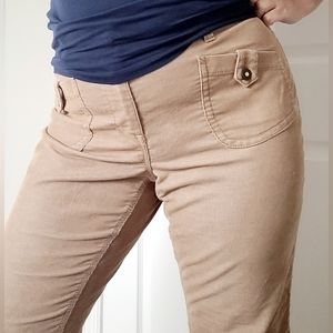 Lane Bryant Women's Corduroy Jeans Stretch Cotton Tan/Khaki Bootcut 20 Size